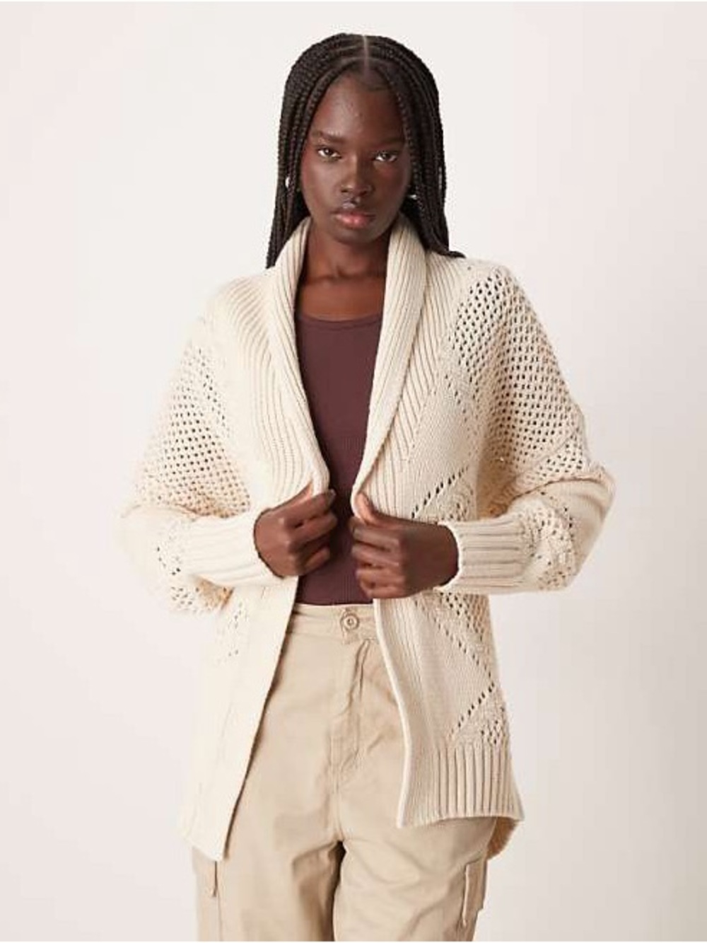 Abercrombie Shawl Collar Cardigan sz M